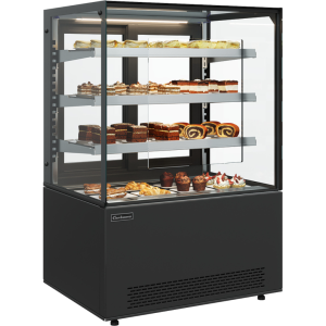Витрина кондитерская Carboma KC71-130 VV 0,9-2 (9005) (self, оргстекло) открытая 