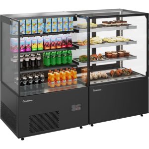 Витрина кондитерская Carboma KC78-130 VV 1,2-1 (9005) - Изображение 3