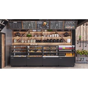 Витрина кондитерская Carboma KC78-130 VV 1,2-1 (9005) - Изображение 6