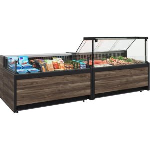 Витрина морозильная Carboma GC111 SL 2,0‑1 (1008 Темный дуб) (без боковин) - Изображение 3