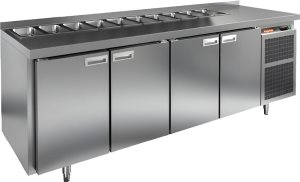 Стол холодильный для салатов HiCold SL1-1111SN без крышки