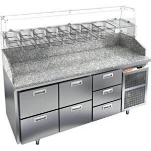 Стол холодильный для пиццы HiCold PZ3-223/GN камень