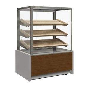Витрина кондитерская Carboma KC70 N 0,6-2 Light Паттерн (0108 Темный дуб) хлебная, без стекла