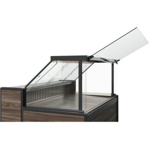 Витрина холодильная Carboma GC111 VM 2,5-1 (1008 Темный дуб) (динамика, газлифт, без боковин) - Изображение 2