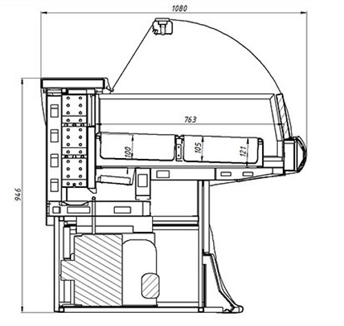 Витрина для мороженого Иней LIDA-LOTUS M 1,5 - Изображение 5