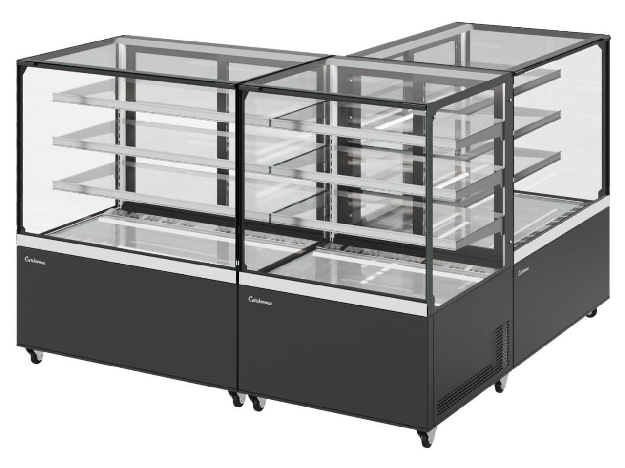 Витрина кондитерская Carboma KC84-130 VV 1,2-1 (9005) - Изображение 3