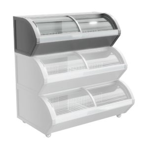 Ларь морозильный с гнутыми раздвижными стеклами Haier HFR-HM400-3 - Изображение 3