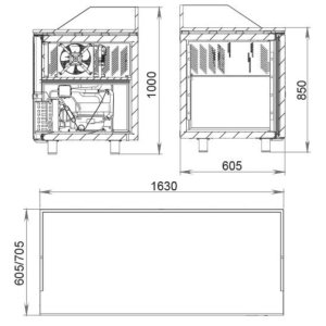 Стол холодильный для пиццы Polair TM3pizza-G - Изображение 2