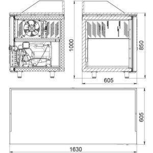 Стол холодильный для пиццы Polair TM3pizza-GC - Изображение 3