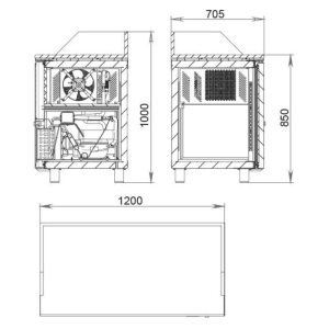 Стол холодильный для пиццы Polair TM2GNpizza-GC - Изображение 2