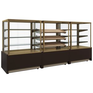 Витрина кондитерская Carboma KC70 N 0,9 (KC70 N 0,9-2 LIGHT CUBE) хлебная, без стекла - Изображение 3