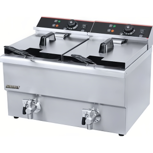 Фритюрница электрическая AIRHOT EF10T+10T с краном