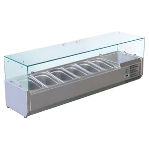 Витрина холодильная для ингредиентов HURAKAN HKN-VRX1400/330