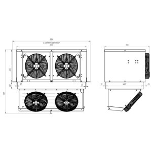Моноблок холодильный низкотемпературный Intercold MLCM-210 FT T (опция -30° С) - Изображение 2