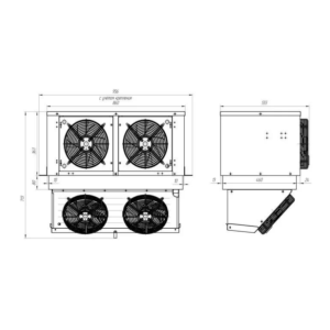 Моноблок холодильный среднетемпературный Intercold MMCM-231/380 FT T - Изображение 2